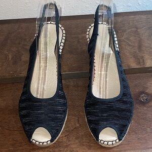 Azura Made In Spain Jeanette Espadrilles Black Sz. 38